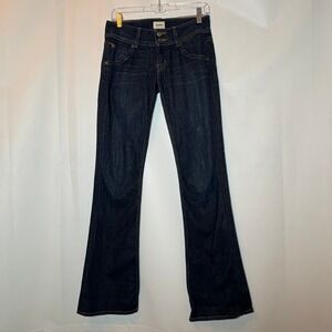 Hudson Jeans Womens Signature Bootcut Flap Pocket Dark Wash Denim Pants Size 27